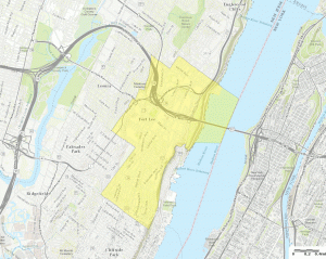 Map Of Fort Lee New Jersey