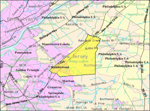 map of Mount Laurel, NJ