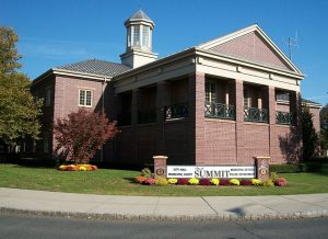 City Hall at the intersection of Springfield Avenue and Broad Street has the city's police station, municipal court, municipal departments, and other offices